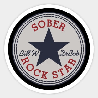 Sober Rock Star  - Alcoholism Gifts Sponsor Sticker